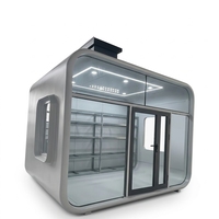 Cabine Apple préfabriquée moderne de 10 pieds, personnalisable à Dalian, conteneur détachable pour hôtels, villas, bureaux à domicile ou usage extérieur