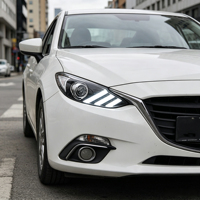 Ensemble de phares LED pour Mazda 3 Axela 2014-2016, style Mustang, triple LED DRL, lentille de projecteur, clignotant séquentiel