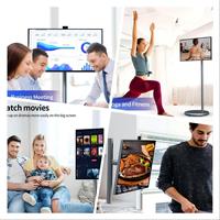 Arkadan aydınlatmalı canlı akış mobil televizyon için 27 inç akıllı taşınabilir LED TV Rollable dokunmatik ekran LCD monitör