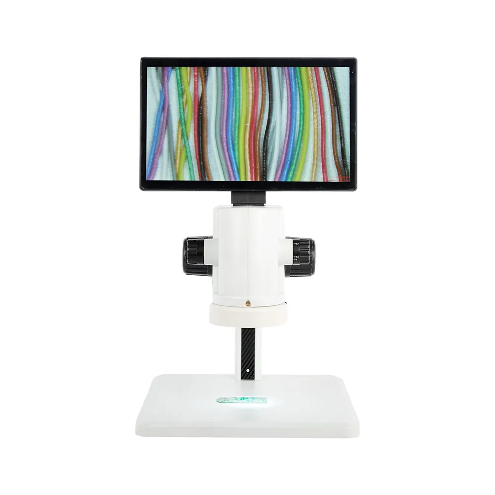 Microscopio digital Dagong para inspección industrial con aumento de 0,7X-4,5X y pantalla HD de 11,6 ", pantalla de 1/2"