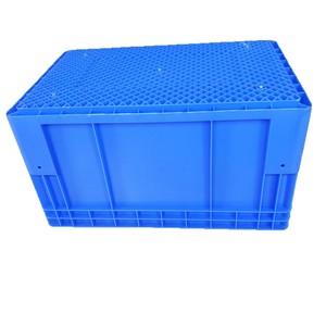 <b>Blue</b> Plastic <b>Storage</b> Crate 600x400x330mm Stackable For Logistics And Organization - Product Image 5