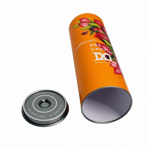 Custom Round Paper Cylinder Container <b>Box</b> Cardboard Tube Shipping Mailing Packaging For Poster Blueprint Artwork Clothes <b>Hat</b> Set - Product Image 2