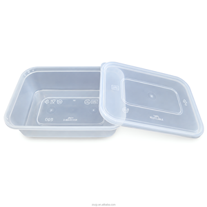 500ml Clear PP Disposable Food Container with Lid for Takeaway, Rectangular <b>Meal</b> <b>Prep</b> <b>Box</b> Microwave Safe Food Grade BPA Free - Product Image 6