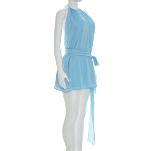 Viviblook C26DS074 Nuevo Vestido de Verano Sexy sin Mangas con Espalda Descubierta, Mini Vestido Casual para Damas - Product Image 3