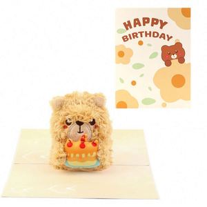 Cartes de vœux 3D colorées en forme d'ours en peluche pour la Saint-Valentin - Product Image 4