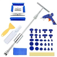 Kit de réparation de bosses de voiture avec extracteur, marteau à inertie, ventouse de carrosserie et languettes adhésives bleues pour carrosserie automobile
