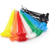 100 attaches-câbles de 6 pouces, étiquettes de câbles 2,5*150, attaches-câbles colorées, étiquettes en nylon, étiquettes en plastique