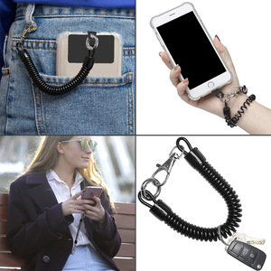 <span class=keywords><strong>Cordon</strong></span> anti-perte pour téléphone portable avec ressort, clip pour coque de téléphone, <span class=keywords><strong>cordon</strong></span> de poignet, sangle de <span class=keywords><strong>cou</strong></span> rembourrée - Product Image 2