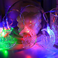 Großhandel Kupfer IP44 LED Mondschloss-förmige Dekorative Beleuchtungskette Party Festival Lichter Batteriebetriebenes Set