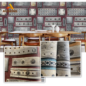 चाइनोइसरी वॉलपेपर एचडी ध्वनि माइक्रोफोन पैटर्न तकनीकी विंटेज pvc 3 डी वॉलपेपर रोल पसेल तैयार - Product Image 1