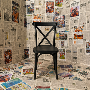 Resin Crossback <b>Dining</b> <b>Chair</b>-Ergonomic Modern Design <b>Stackable</b> & Durable Lightweight for Home Office Warehouse & Hotel Use - Product Image 1