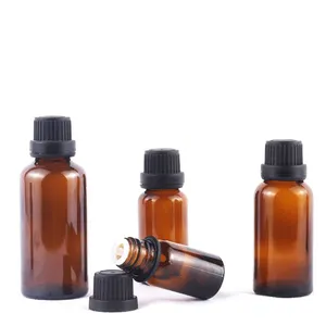 High Quality Empty 30 Ml Brown Glass Dropper Bottle For Essential Oil Dropper Bottle