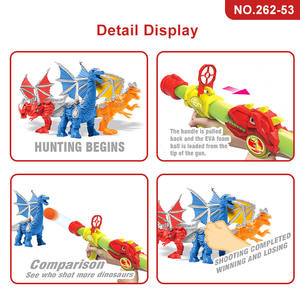 Pistola de Juguete LEZA BABY, Juego de Disparos, Caza, Pistola de Juguete con Balas Suaves de Espuma EVA, Pistola de Juguete con Objetivo de Dinosaurio - Product Image 6