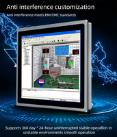 PC industriel tactile étanche 13,3 pouces sous Windows 10 avec écran tactile intégré, processeur i5/i7, et moniteur industriel 21,5 pouces avec Wi-Fi