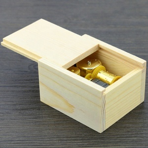 Ever Bright Pin Wood DIY Boîte à musique à manivelle en gros Cadeau musical en bois Noël Saint Valentin avec chanson - Product Image 4