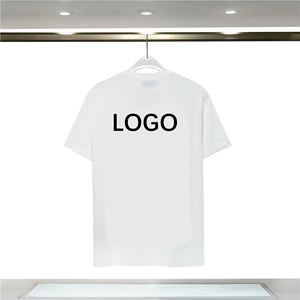 Camisetas de Algodón 100% para Hombre, Manga Corta, Estilo Urbano, Marca de Nicho, Holgadas, Estilo Urbano, Camisetas Puras para Hombre y Mujer, Proveedor Popular - Product Image 5