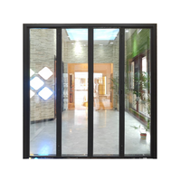Offre Spéciale en Alliage d'aluminium Vitre de la porte pliante puertas de cristal par extérieur étanche conception porte Pliante pour restaurant