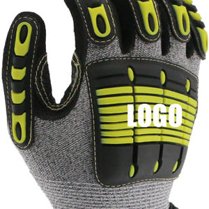 Gants de sécurité anti-coupure Protection des champs pétroliers Résistance à la coupure TPR Résistance aux chocs Mécanicien En388 Gants de travail robustes - Product Image 5