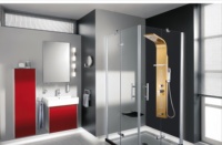 Vente chaude salle de bain murale en acier inoxydable cascade colonne de douche panneau de douche