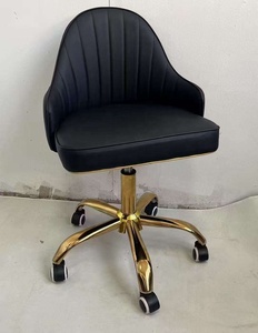 Modern Luxury Gold Base PU Leather Manicure Chair Set Professional Beauty Salon Pedicure Technician <b>Stool</b> <b>Wheels</b> Multifunctional - Product Image 6