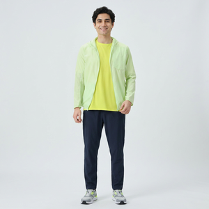 Veste coupe-vent légère pour la course à pied, personnalisable, 100% coton, col montant, veste de sport pour homme - Product Image 1