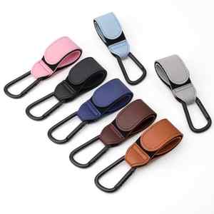 耐久性のある屋外PUレザーハンドルフック,強い自己粘着性ベビーベビーカーベビーカーベビーカーベビーカーキャリッジダブルベビー - Product Image 1