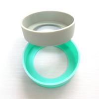 Couvercle en Silicone pour bouteille d'eau, Logo personnalisé bon Design, protection de flacon à large bouche, pare-choc, couvre-tasse réutilisable