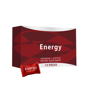 Caramelle Energetiche per Uomo con Ginseng e Caffè - Stimolante Naturale per Vitalità e Concentrazione, Basso MOQ e OEM - Product Image 1