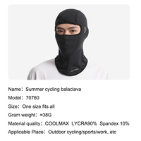 Logotipo personalizado COOLMAX tela cara completa pasamontañas máscara Anti-UV al aire libre capucha táctica para deportes gorra transpirable