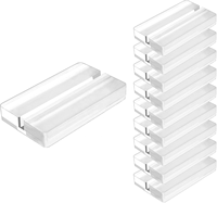 Support de signalétique en acrylique rainuré sur mesure, support de menu en PMMA transparent, base en plexiglas, usinage CNC