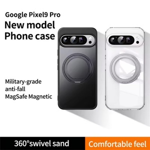 360 ° เคสโทรศัพท์แม่เหล็กแบบหมุนได้สำหรับ Google Pixel 8/8 Pro 9A Pixel 9 Pro XL 10 Pro พร้อมขาตั้งโลหะพับได้ ป้องกันการกระแทก - Product Image 3