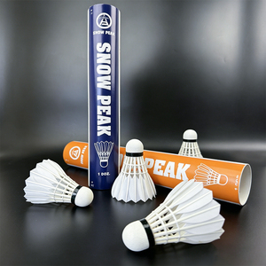 SNOWPEAK T2 Tournament - Paquete de 12 Volantes de Bádminton de Plumas de Ganso, 2 Capas de Corcho, Vuelo Consistente, Similar a G400 - Product Image 5