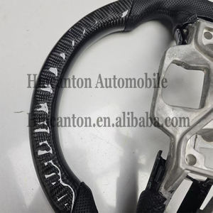 Volante Deportivo de Fibra de Carbono Perforada con Costuras Naranjas para Ford Mustang, el Más Popular - Product Image 6