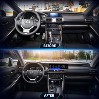 Pour Lexus IS 2013-2017, CarPlay intégré, Android Auto, écran partagé, GPS, DSP, tableau de bord avec boutons d'origine