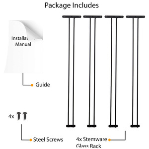 <span class=keywords><strong>Fixation</strong></span> <span class=keywords><strong>à</strong></span> vis cuisine ménage armoire <span class=keywords><strong>à</strong></span> vin bar suspendu fente unique créatif inversé champagne rouge vin verre porte-gobelet support - Product Image 2