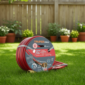 Tuyau d'arrosage de jardin Truper Pro 30M 1/2 pouce super renforcé à 4 couches avec raccords métalliques pour l'arrosage et l'irrigation en extérieur - Product Image 2