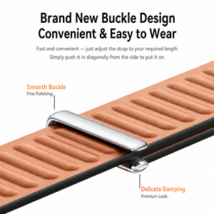 Bracelet de montre de remplacement en cuir véritable Upro pour Google Fitbit Air, usage quotidien professionnel, logo personnalisé OEM, bracelets de montre connectée - Product Image 2