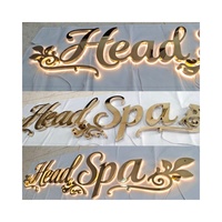 Enseignes LED 2025 pour Salons de Beauté et Spas, Lettres Acryliques Lumineuses, Enseigne Personnalisée pour Bureaux et Entreprises, Signalétique Rétroéclairée, Résistante à l'Eau