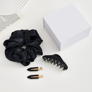 SAIYII Pinces <span class=keywords><strong>à</strong></span> cheveux sans plis, pinces bec de canard pour franges, chouchous en acétate, accessoires capillaires, coffret cadeau pour femmes - Product Image 2