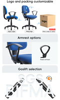 Fauteuil de bureau ergonomique moderne et professionnel de haute qualité Foshan, pivotant, à dossier mi-haut en tissu, réglable en hauteur, pour la maison et le bureau, garantie 2 ans