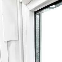 Fenêtre coulissante moderne insonorisée en PVC avec verre flottant, résistante aux impacts d'ouragan, taille personnalisée, certifiée ISO9001, pour appartement, villa, chambre