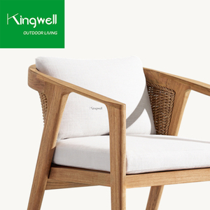 เฟอร์นิเจอร์ระเบียงไม้สักจากโรงงานโดยตรง เก้าอี้พักผ่อนกลางแจ้ง เฟอร์นิเจอร์ไม้สำหรับสวน เก้าอี้รับประทานอาหารสำหรับร้านอาหาร - Product Image 4