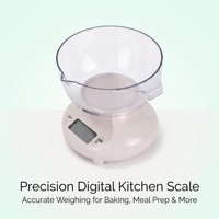 Balance de cuisine numérique compacte avec bol et bec verseur, unités kg/g/ml, pour la pâtisserie et la mesure de liquides, capacité 1 kg 1g