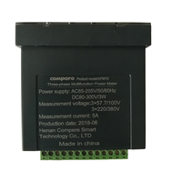 Medidor de Energía Inteligente Trifásico RS485 Modbus RTU, Montaje en Panel, Fácil Instalación, Tamaño Compacto, Relación CT Programable