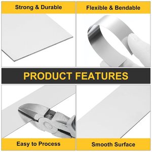 10 шт. мягких полосок из нержавеющей стали 304, толщина 0,3 мм (0,012 дюйма), плоский пруток 25,4x310 мм (1x12 дюймов), для заполнения зазоров, отделки, рукоделия - Product Image 4