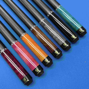 Taco de billar de madera de arce Direct Factory <span class=keywords><strong>Cue</strong></span> Adam, con unión de rosca de 1/2, empuñadura de cuero, punta de 13 mm, diseño español de unión central y cabeza grande - Product Image 2