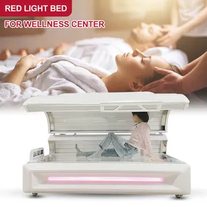 Kilo kaybı cilt bakımı Infra Led kırmızı ışık tedavisi yatak 633nm 850nm kırmızı ışık yatak Pdt makinesi kırmızı ışık tedavisi yatak ev kullanımı için