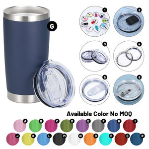 YATAI Gobelet isotherme de voyage en acier inoxydable 20oz avec logo personnalisé, poignée, couvercle et paille, design attrayant, bouteille d'eau - Product Image 5