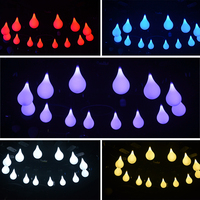 Cinétique Led Drop LED DMX contrôlé treuil moteur cinétique pendentif Art lumières spectacle système d'éclairage pour événement de scène de mariage