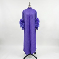 Robe plissée ample pour femme, grande taille, décontractée, longue, nouvelle collection brodée, été 2026